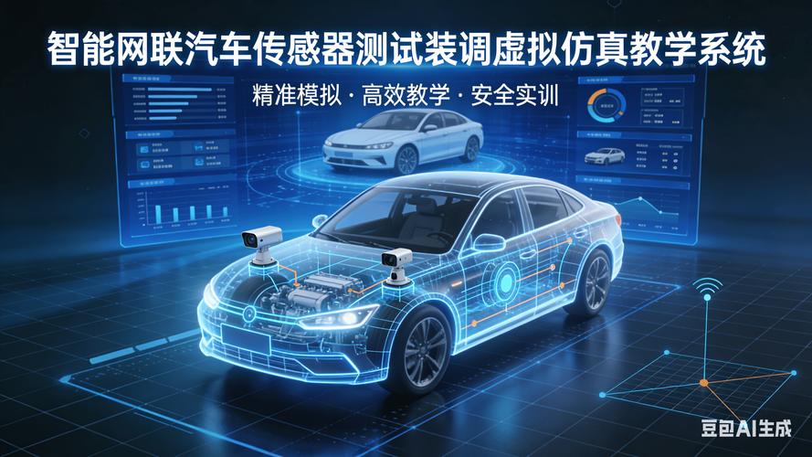 智能网联汽车传感器测试装调教学软件:为职教实训而生